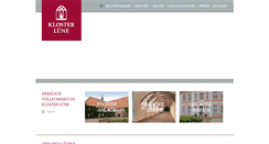 Desktop Screenshot of kloster-luene.de